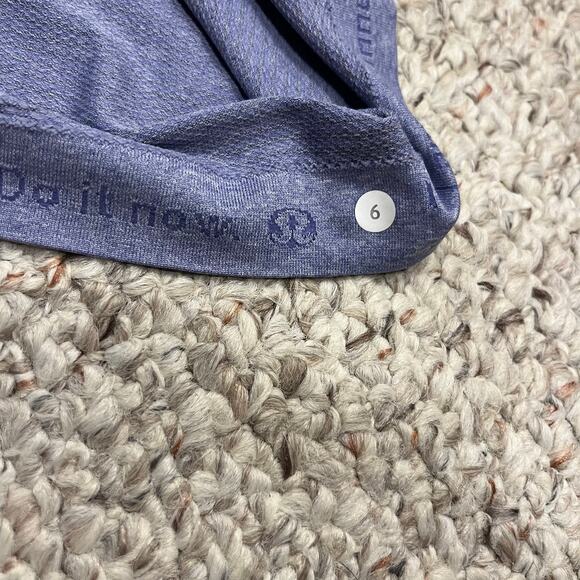 Lululemon Swiftly Tech Run Short Sleeve V Neck Tee Sz 6 Rocksteady Purple Active - Picture 5 of 5